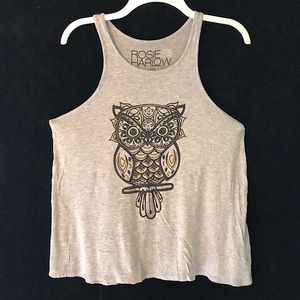 Rosie Harlow Owl Graphic Tank Top